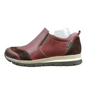 Bionica Women's Talma Maroon Leather Waterproof Slip-on Sneakers Size 7.5